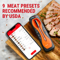 Thermopro Tempspike Meat Thermometer Digital, Meat Thermometer for Beef Lamb Chicken Turkey, Smoker Additions for Rotisserie Sous Vide BBQ Oven Air Fryer As a Gift