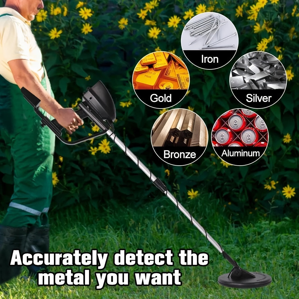 LCD Metal Detectors Golden Digger Deep Sensitive Hunter Coil Searcher, Adjustable High-Sensitivity Coil Golden Digger Deep Search Metal Detector - Accurate Treasure Hunter For Beginners And Professionals - Suitable For Finding Lost Jewelry And Coins