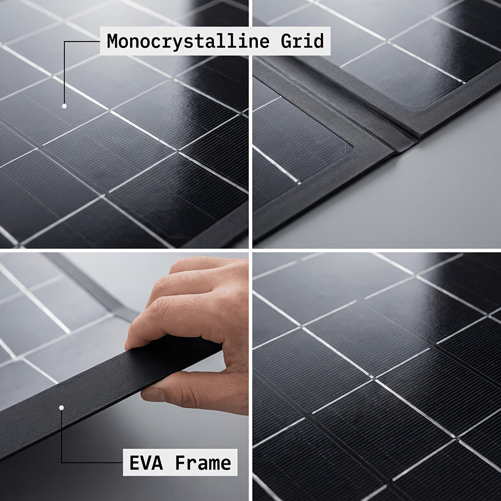 A Compact And Effective 6W 6V Solar Charger with a Foldable Design, Ideal for Quickly Powering Security Cameras, Power Stations, Laptops, Tablets, And Providing Emergency Energy Backup with a Stable Voltage Output