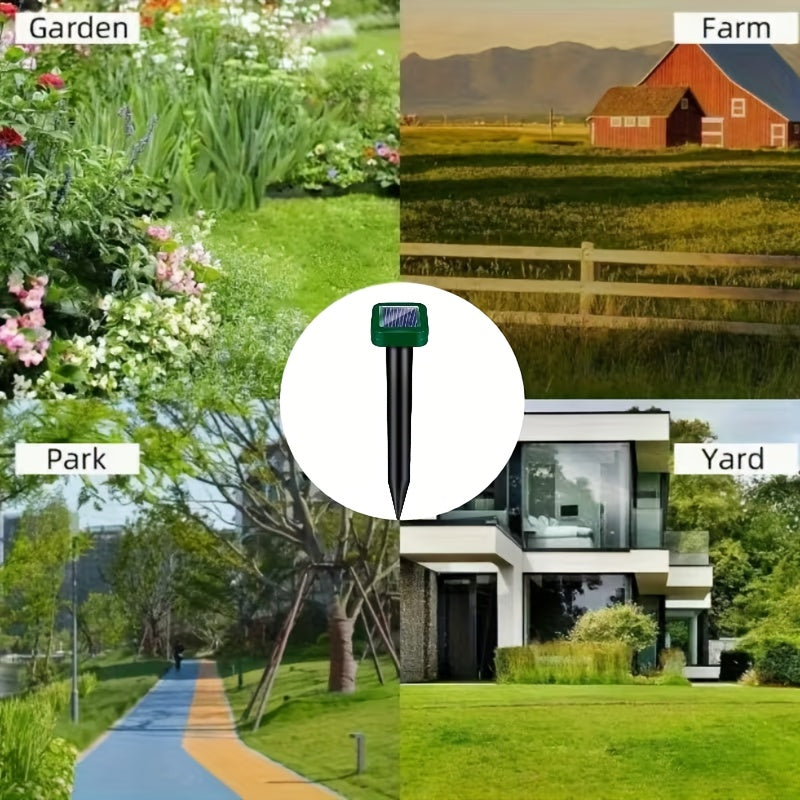 1/4/10pcs Ultrasonic Mouse Repellent Solar Device for Preventing Moles, Ground Squirrels, Field Mice, Lawn Garden Courtyard - to Repel Moles, Rats, Rodents