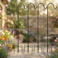 Shepherd Hooks for Outdoor, 2/4 Pack 63 Inch Bird Feeder Pole with 5 Prongs Base for Hanging Lantern, Hummingbird Feeder, Lightweight Plant, Shepherds Hook for Bird Feeders for Outside
