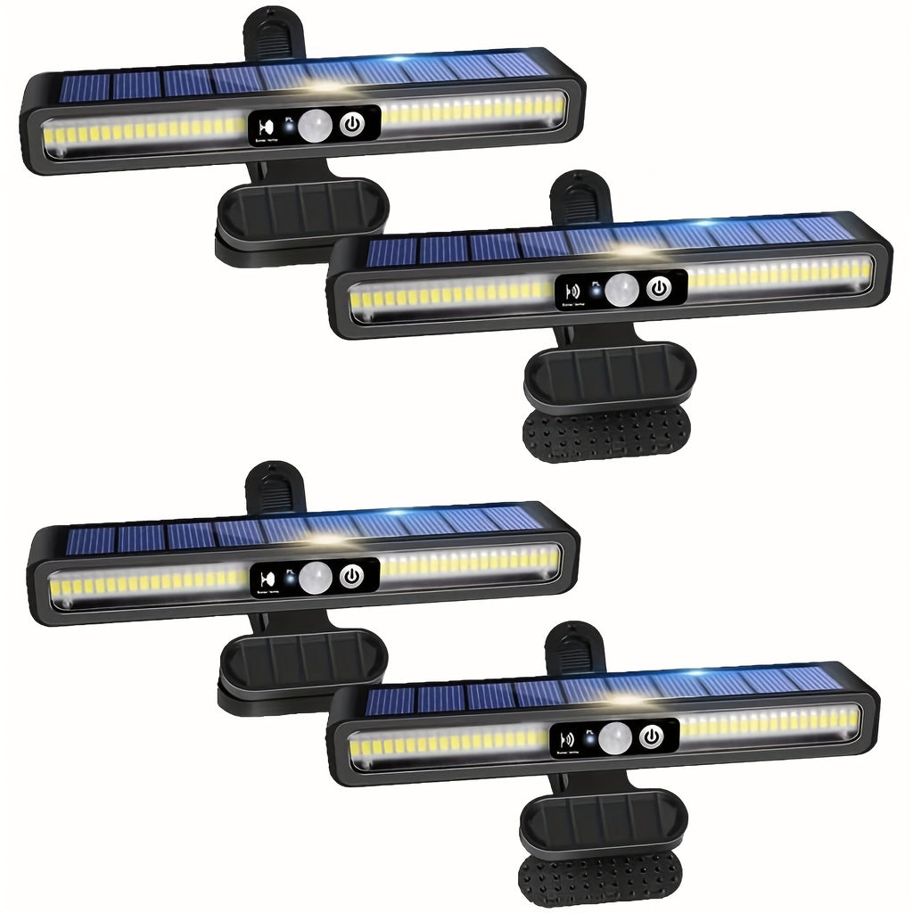 4/2/1 Pack Outdoor Solar Motion Sensor Light IP65 36pcs 5630 High Brightness LED Beads Clip-on/wall Mounting Methods Wall Light Fence Light Camping Light Landscape Light Suitable for Camping Garage Courtyard Commercial Lighting, Automatic On/off.