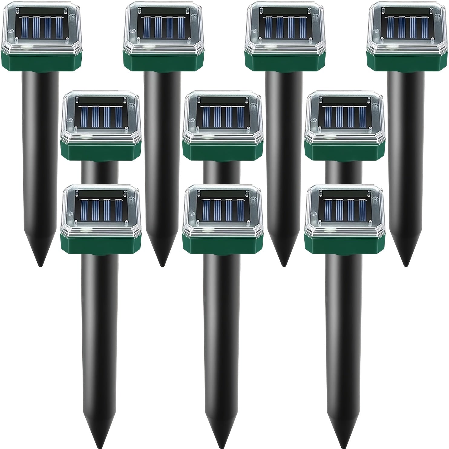 1/4/10pcs Ultrasonic Mouse Repellent Solar Device for Preventing Moles, Ground Squirrels, Field Mice, Lawn Garden Courtyard - to Repel Moles, Rats, Rodents