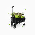 Collapsible Wagon with Wheels, 50/350/450/550 Lbs Wagons Carts Foldable Wagon Cart with Flexible Handle, Lightweight Portable Folding Utility Grocery Shopping Cart for Grocery Sports Garden Camping