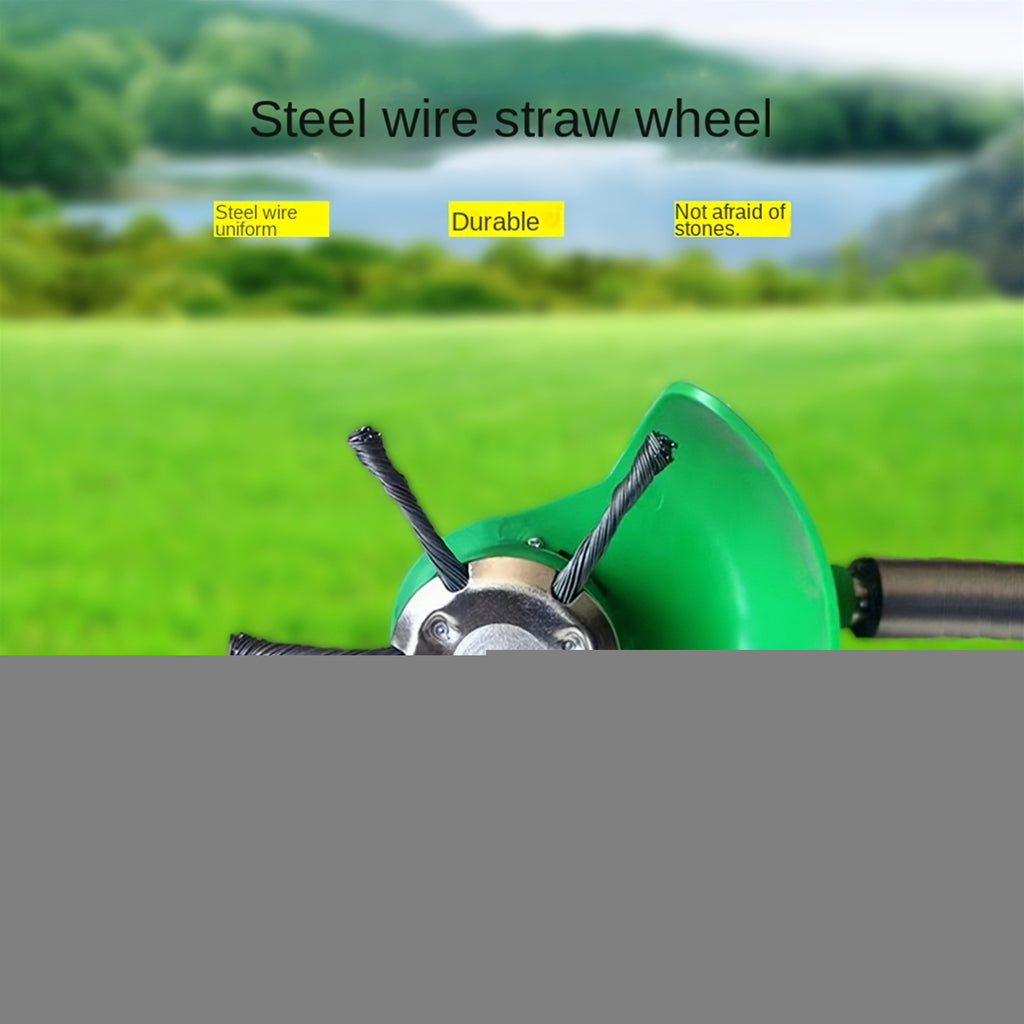 Durable Grass Trimmer Head for Lawn Mowers, Featuring a Wire Brush Head with Knotted Wire, 24.5Mm, Designed As a Replacement Tool for Brush Cutter Attachments