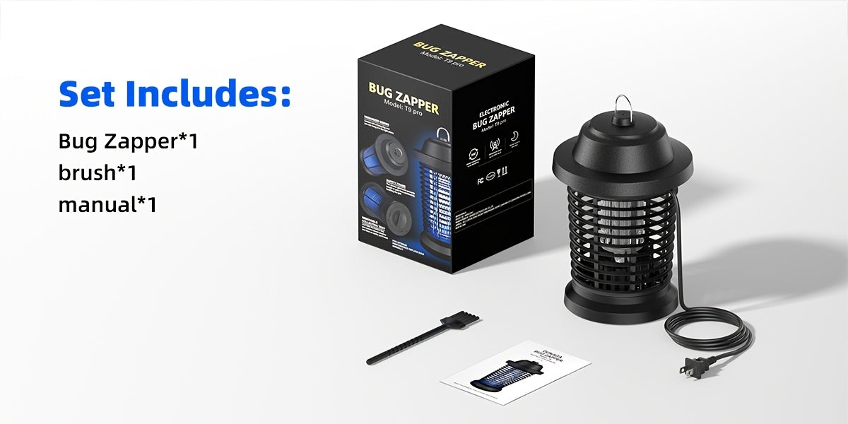 Bug Zapper, Mosquito Lamp, Electric Mosquito Lamp, 1000V High Powered Mosquito Zappers Killer, Metal Mesh for Home, Kitchen & Bedroom Gifts for Family And Friends