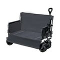 Heavy-Duty 660lb Capacity Foldable Utility Wagon Cart With 60gal Capacity - Convertible To Bench, All-Terrain Wheels & Ergonomic Handle For Camping, Beach, Picnics, Gardening - Durable Metal Frame, Large Foldable Wagon, Garden Tool Hauler