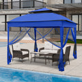 11x11 Instant Pop-Up Gazebo Tent with Mosquito Netting Suitable for Outdoor, Portable Canopy for Camping, Picnic, Backyard, Poolside - Setup, No Assembly Required, Lightweight Frame & Netted Walls for