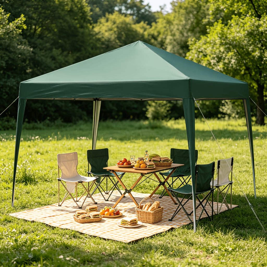 Limited Time Offer! 10X10Ft Ez Pop-Up Tent, UPF50+ Sun Protection And Waterproof, Quick Opening And Portable, Four Colors Available, Multi-Purpose for Camping/Garden/Sports