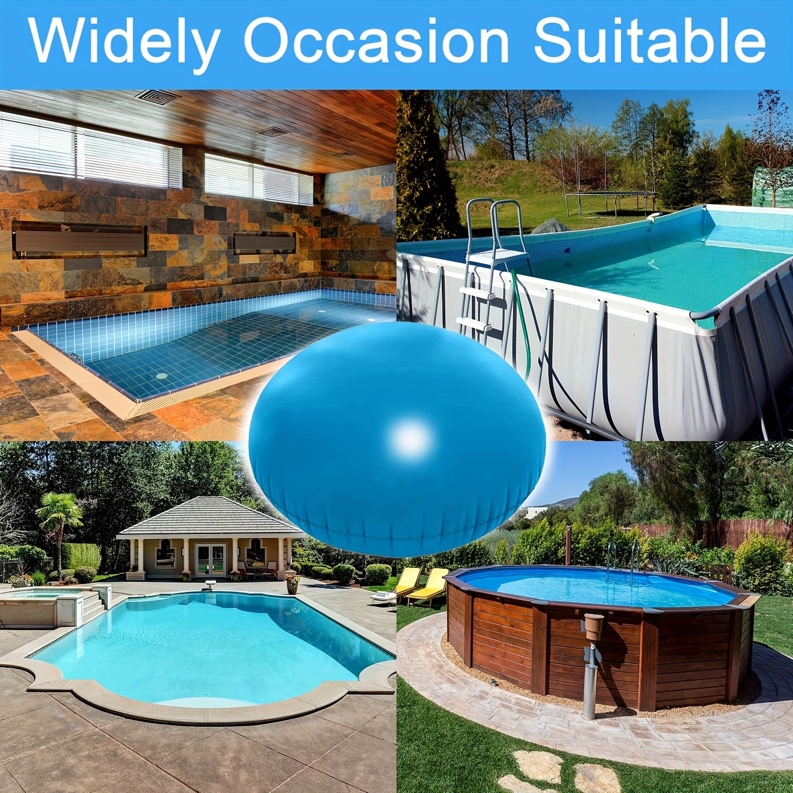 Durable Inflatable Pool Air Pillow - Freeze Protection for Above Ground Pools, Cold-Resistant PVC Material, Essential Pool Closing Kit Accessory