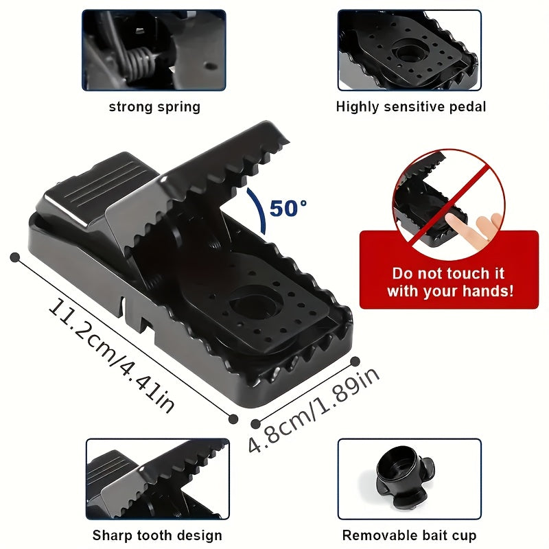 8-Pack of Indoor Mouse Traps, Quick And Effective Solutions for Catching Small Mice Safely And Sanitarily for Homes with Pets And Families