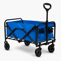 Heavy-Duty Extra Long Collapsible Wagon Cart - 480 Lbs Capacity Foldable Utility Cart with 360° Swivel Wheels, -Terrain Suitable for for Outdoor, Beach, Camping, Garden, Grocery Hauling, Cargo Cart ( 600D Oxford Fabric)
