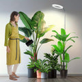 Grow Light, Full Spectrum Plant Lights for Indoor Growing with Gooseneck, 3 Colors Modes and 10 Dimmable Levels, 3/6/12H Timer, 65'' Height Grow Lamp for Large Plants