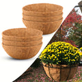 4PACK/6PACK 12/14/16/18 Inch Round Coconut Plant Liners, Hanging Baskets Inserted Into POTS, Suitable For Yard Garden Growers
