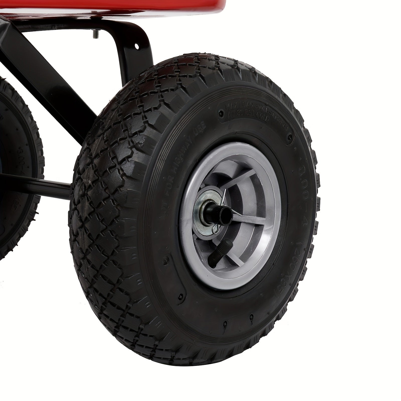 38.19x16.93x30.71inch Garden Iron Wood Four Wheel Garden Wagon