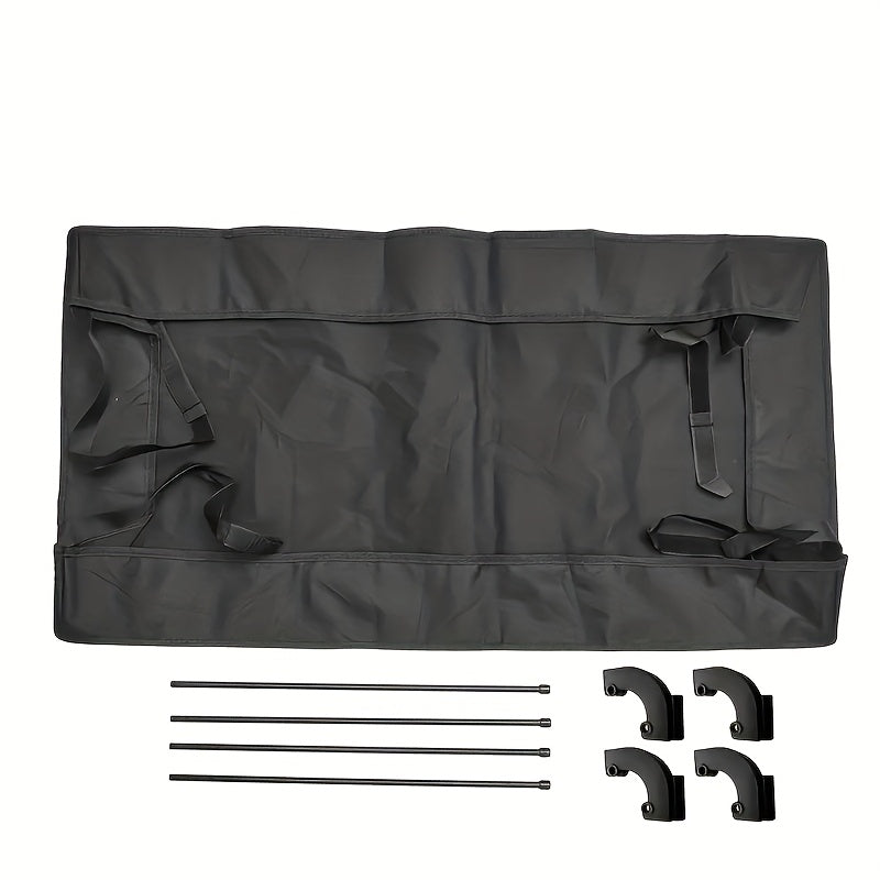 Universal Camping Cart Roof - Removable Awning, for 33.8-37" Folding Utility Carts, Quick Setup (Wagon Not Included), for Pet Strollers, Camping Haulers, Beach Wagon Sun Shade