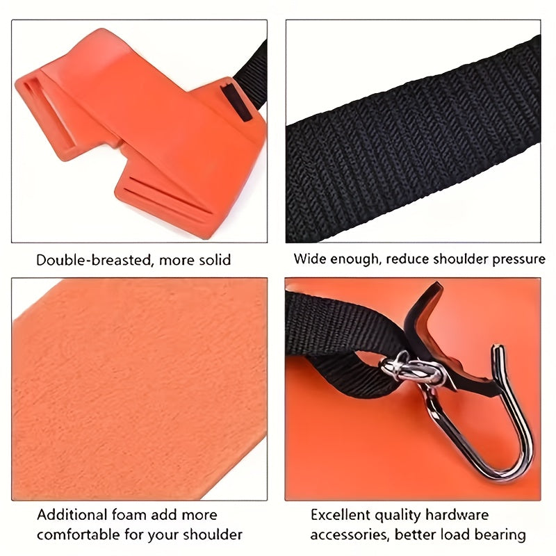 Shoulder Straps - 2 Adjustable Comfortable Suspenders, Suitable for Lawn Mowers And Weeders - Unisex & Durable - an Ideal Choice for Outdoor Lawn Work