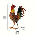 1pc Rustic Metal Garden Stake, Featuring a Farmhouse-Style Chicken Ornament Sculpture, Ideal for Outdoor Decor in Lawns, Gardens, Yards, And Farms, Perfect As a Housewarming Gift Or Home Decoration