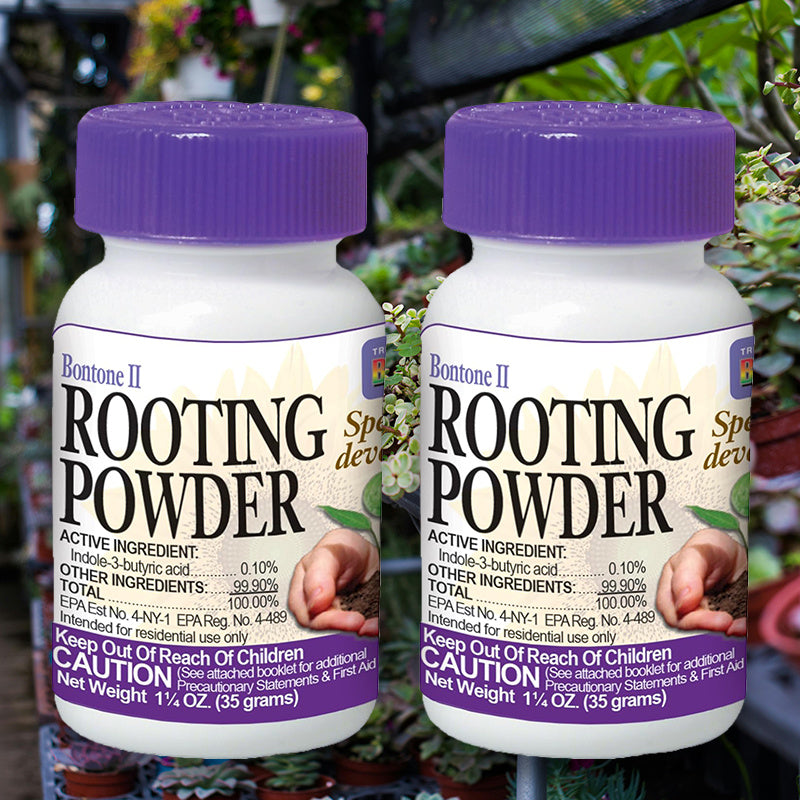 Plant Rooting Powder 2 PACK, Root Hormone Growth Aid for Fast Rooting of Cuttings, Ideal for Vegetables, Fruits, Shrubs, Indoor Plants, Outdoor Trees, Cloning and Propagation Projects