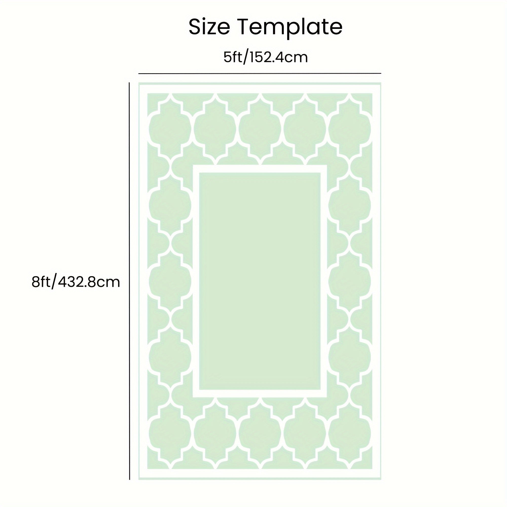Outdoor Rug for Patio, Large Mat, Reversible Plastic Camping Rugs, Porch, Deck, Camper, Balcony, Backyard, Black And White