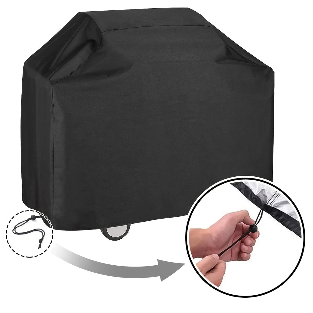Full Coverage Waterproof BBQ Grill Cover Garden Furniture Covers Patio Furniture Cover- Dustproof And Durable Oxford Fabric, Ideal For Outdoor Patio Garden Grills Windproof Tear- With Strap Fastening Design, Fits Most Standard Grills 58*46*24 inch