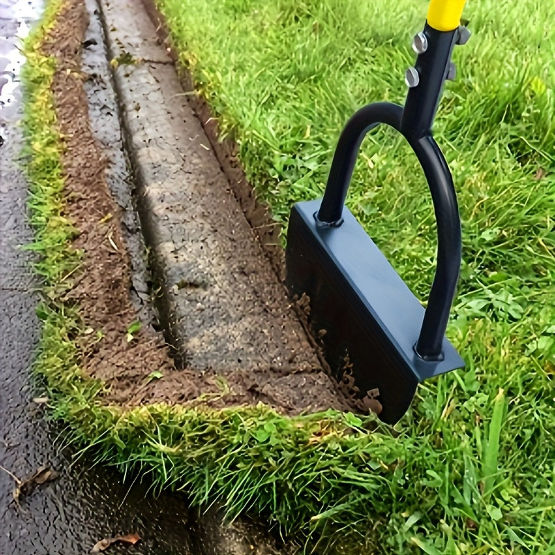Manual Edge Cutting Shovel with Handle Half- Lawn Edge Cutting Machine Serrated Hand Lawn Edge Cutting Tool Step Edge Cutting Shovel