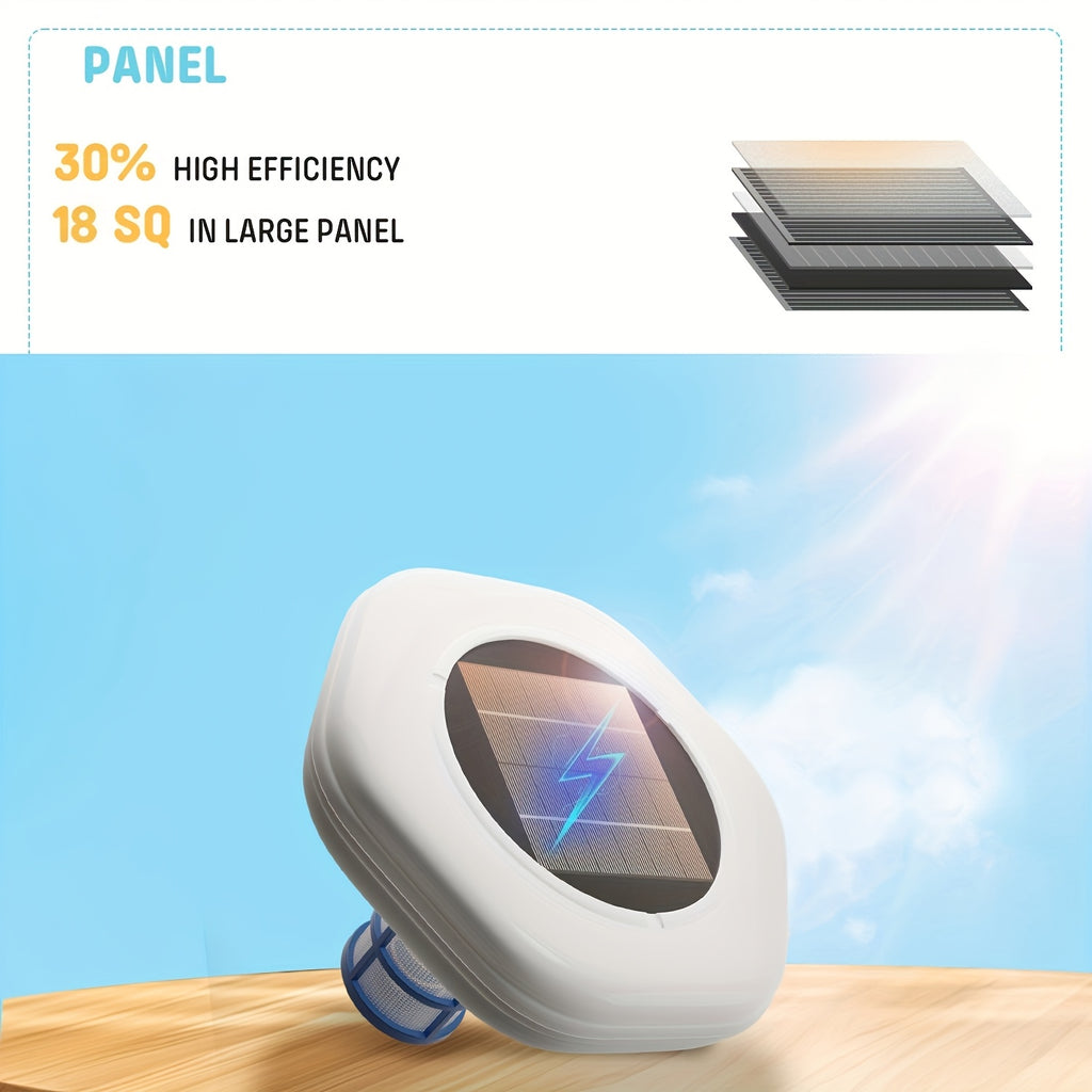 Solar Pool Ionizer, 85% Less Chlorine, Floating Water Cleaner, High Efficiency, 2 Copper Rods, 2 Mesh Basket, 2 Cathodes, Compatible with Fresh And Salt Water Pools & Spa, Spa Maintenance, Water Purification, Floating Cleaner, Solarpowered Design, Copper
