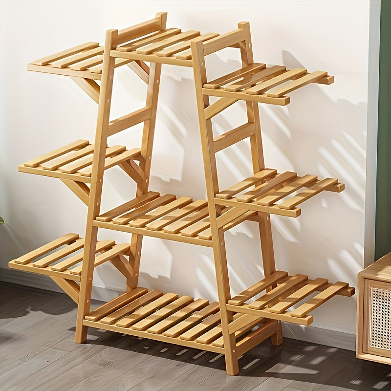 1 Balcony Plant Stand Storage Rack Indoor Succulent & Vine Plant Stand Plant Pot Rack Modern Living Room Floor-Standing Multi-Tier Storage Rack