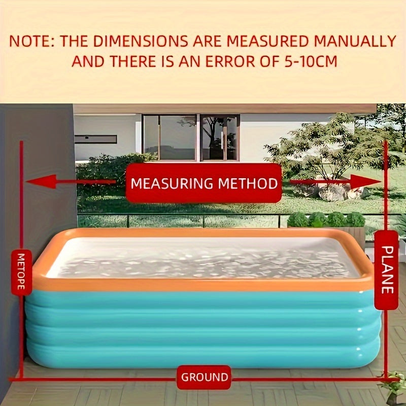 4-meter Super-large Household Inflatable Swimming Pool, PVC Reinforced And Thickened Swimming Pool, Inflatable Quick-opening Simple Swimming Pool, Suitable for Outdoor Activities Of Courtyard Party Swimming Pools. (Multiple Size Options)