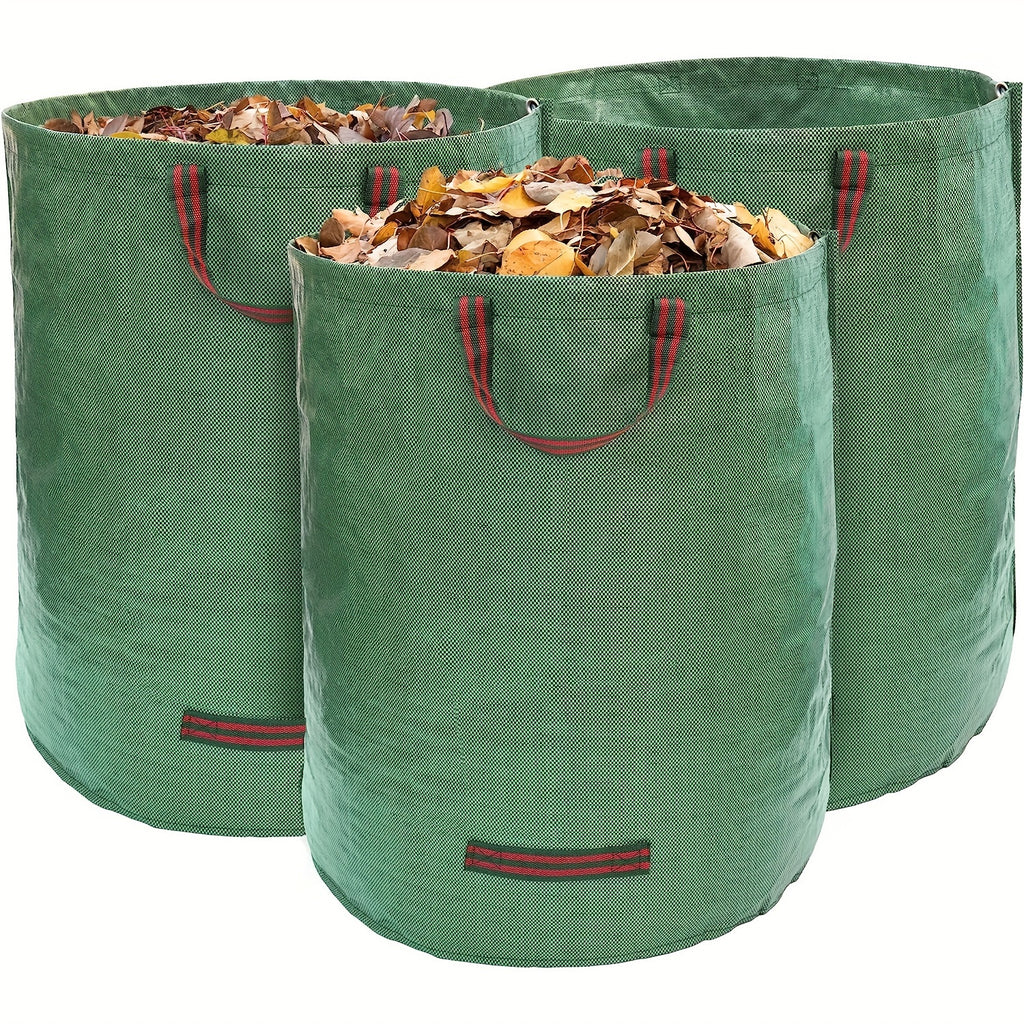 72-Gallon Sturdy Garden Bags | Reusable Bags for Leaf And Lawn Cleanup | Made from Durable Polypropylene with a PET Film Coating for Collecting Debris And Grass Clippings