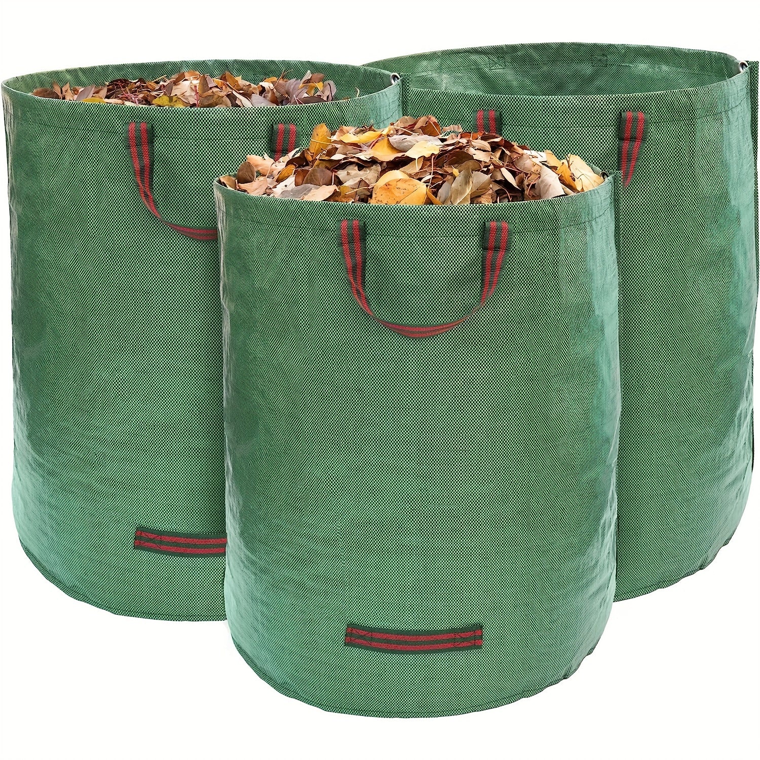 72-Gallon Sturdy Garden Bags | Reusable Bags for Leaf And Lawn Cleanup | Made from Durable Polypropylene with a PET Film Coating for Collecting Debris And Grass Clippings