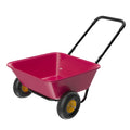 BONNLO Heavy-Duty 300LBS -Terrain Utility Cart with Single-Direction Wheels & Tailer - Portable Poly Dump Wagon Suitable for Garden, Farm, Grocery,, Lawn Care - Multiuse Vehicle for Cargo Transport