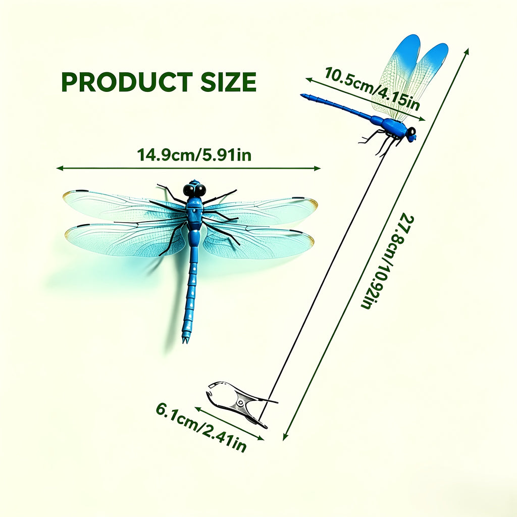 Insect Repellent Dragon Bat Clip Set (20pcs), 3D Fake Dragon Bat Hat Jewelry, Decorative Garden Dragon Bat (20pcs, 4 Colors Optional)