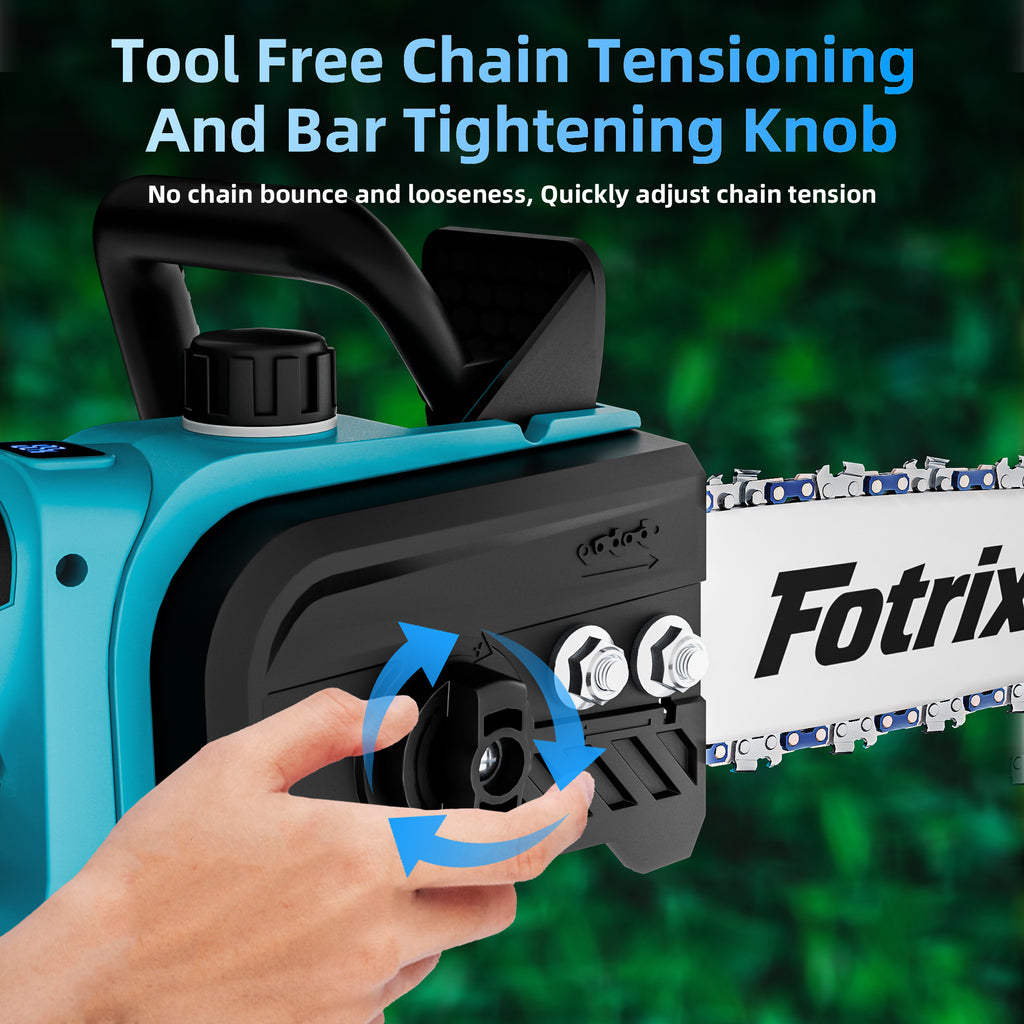 Cordless Chainsaw | 12/16-Inch, Battery Powered Handheld Electric Saw for Brush Clearing, Fence Line Cleanup, Dead Wood Removal, Hedge Reducing, Log Bucking, Property Maintenance, Estate Care, Trail Grooming & Tree Limb Salvage