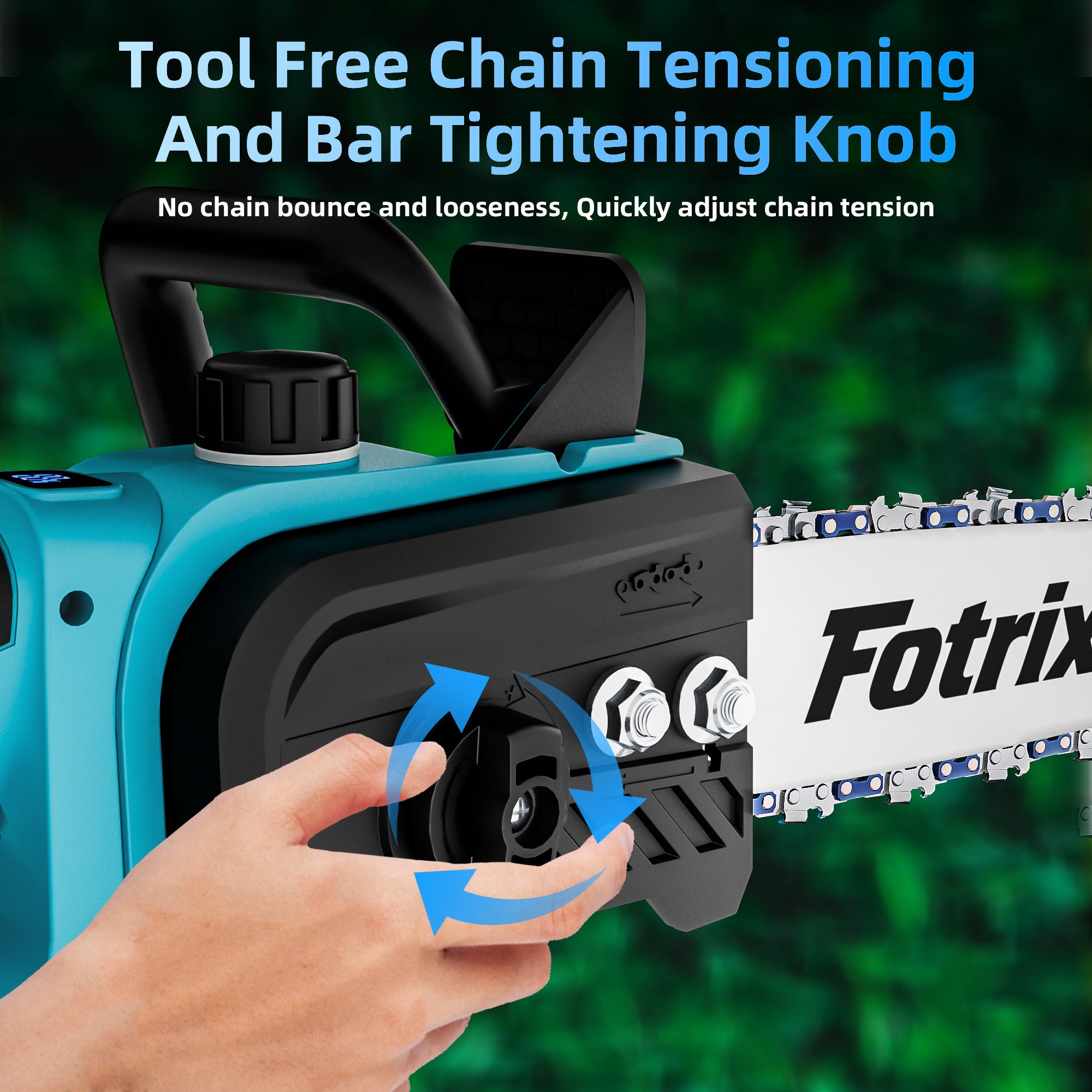 Cordless Chainsaw | 12/16-Inch, Battery Powered Handheld Electric Saw for Brush Clearing, Fence Line Cleanup, Dead Wood Removal, Hedge Reducing, Log Bucking, Property Maintenance, Estate Care, Trail Grooming & Tree Limb Salvage