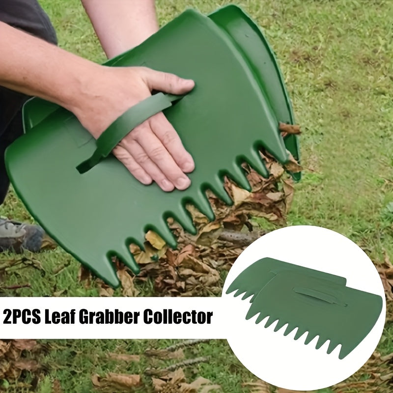 [Durable Garden Scoops] 2set/4pcs Leaf Scoops Hand Rakes And Collectors - Durable Large Plastic Garden Grabbers for Picking Up Leaves, Grass, Yard Cleanup | Easy-to-Use Gardening Hand Tools Set AvailableIn 1set/2pcs