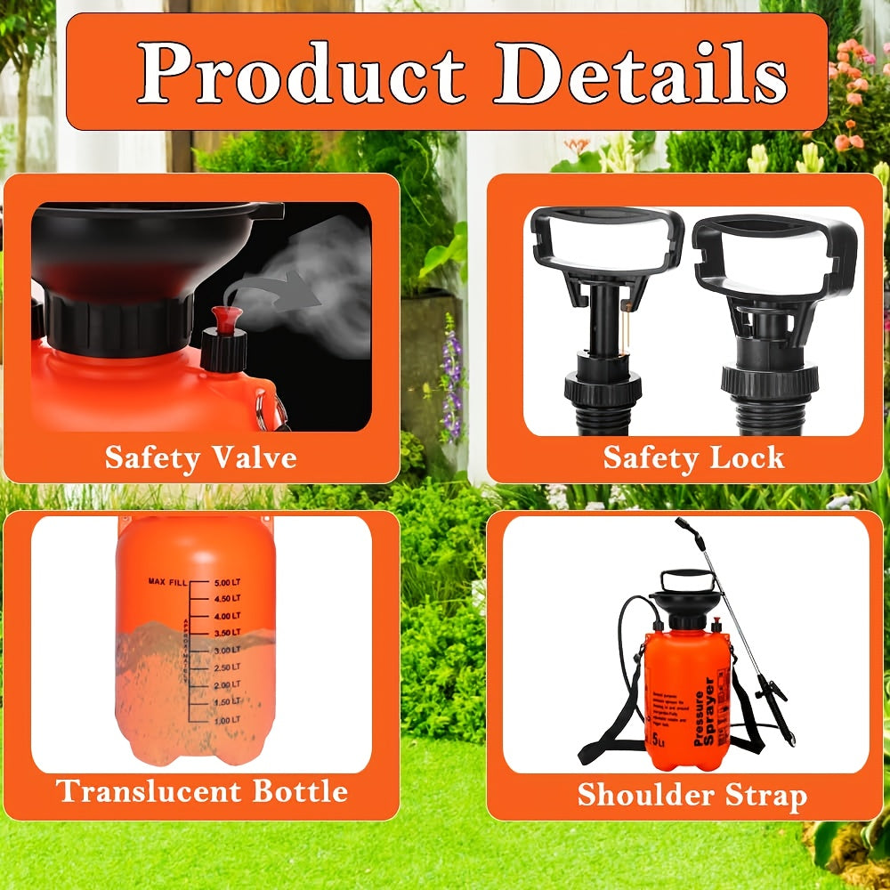High-Capacity Manual Watering Sprayer with Pneumatic Shoulder Type for Agricultural Use
