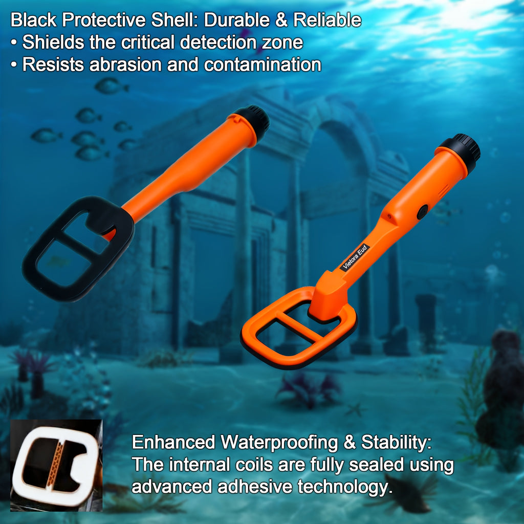 Underwater Metal Detector Submersive IP68 Fully Waterproof Metal Detector for Adults Under Water 100ft, Can detect All Metals with Large Coil, Accurate and Precise