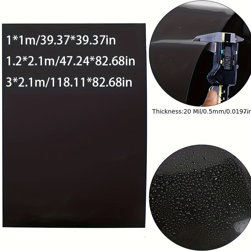 1pc Heavy-Duty HDPE Pond Liner, 20 Mil Thickness, Durable for Outdoor Ponds, Koi Fish Ponds, Garden Fountains And Waterfalls, UV & Puncture Resistant