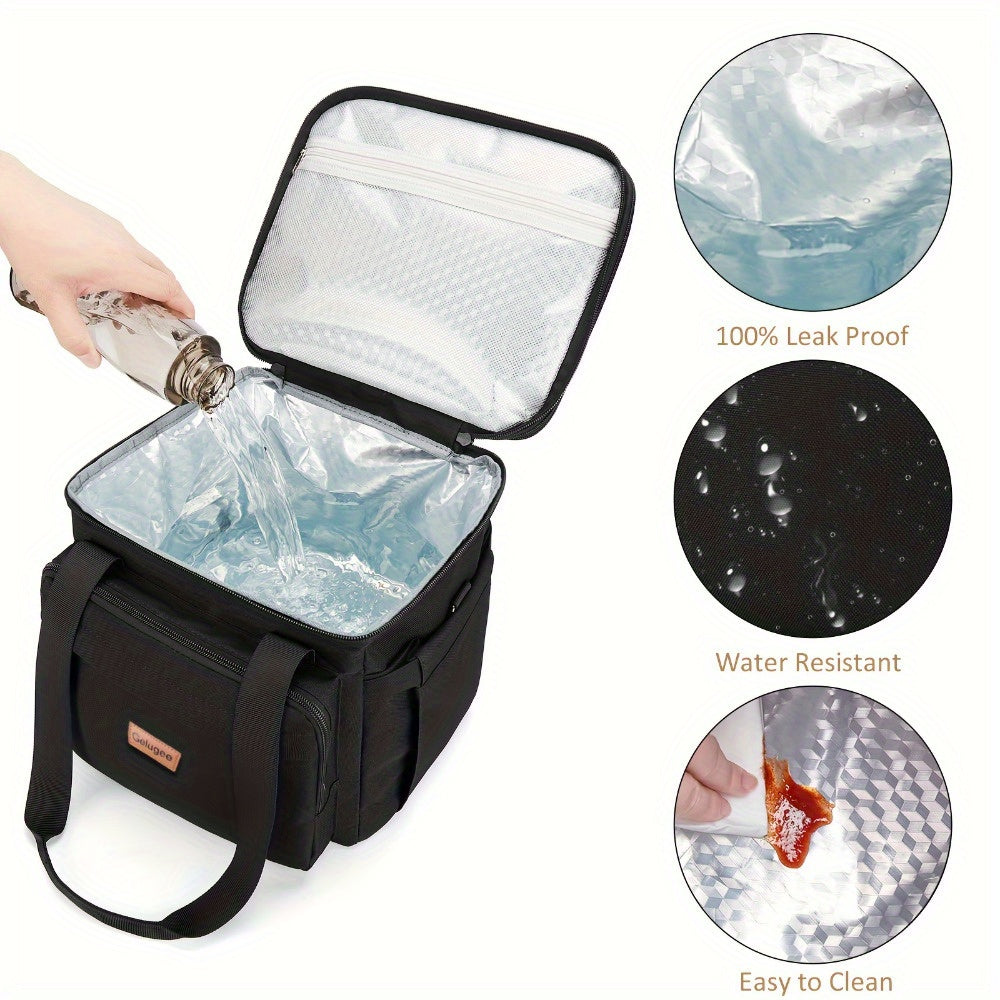 Multi-Use Adjustable Cooler Bag - Sports Wind And Ice Storage for Camping Picnic, Large Capacity Thermal Tote with Shoulder Strap, Men Women Adults Outdoor Work Travel Gear Non-Food Direct Contact