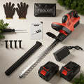 [Cordless Hedge Trimmer]21V Cordless Hedge Trimmer, Handheld Battery Powered Hedge Trimmer, 1500 RPM Shrub Trimmer, Lightweight & Compact, Battery And Fast Charger Included, Suitable for Lawn, Yard, Garden, Halloween Gift, Christmas Present