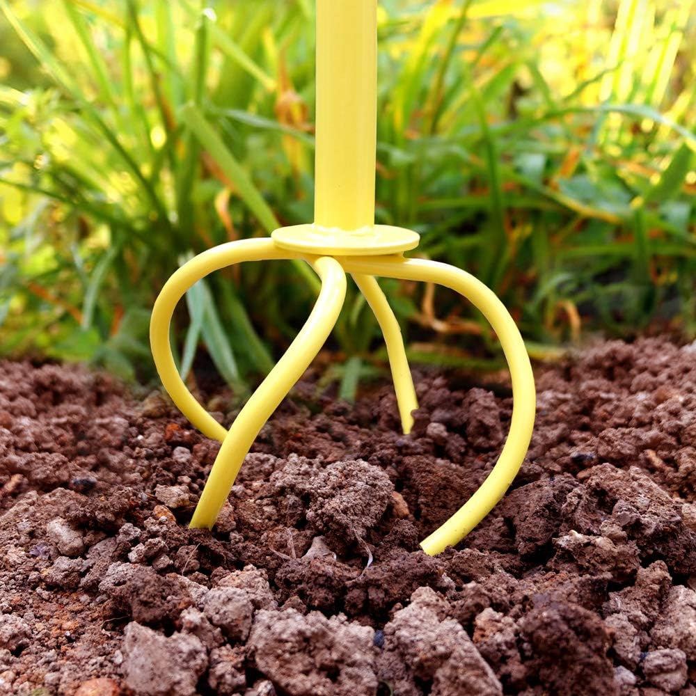 Manual Twist Tiller for Gardening, Garden Claw Hand Tiller, Steel Cultivator Tiller Lawn Aerator Soil Lossener for Gardening Bed and Plant Box