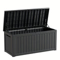 240/130 Gallon Waterproof Outdoor Storage Box with Locking Lid UV Protective Side Handles - Suitable for Patio Furniture, Pool Additions, Gardening Tools, Outdoor Storage Cabinets, Home Storage, Perfect Holiday Gift for Christmas, Thanksgiving, Box