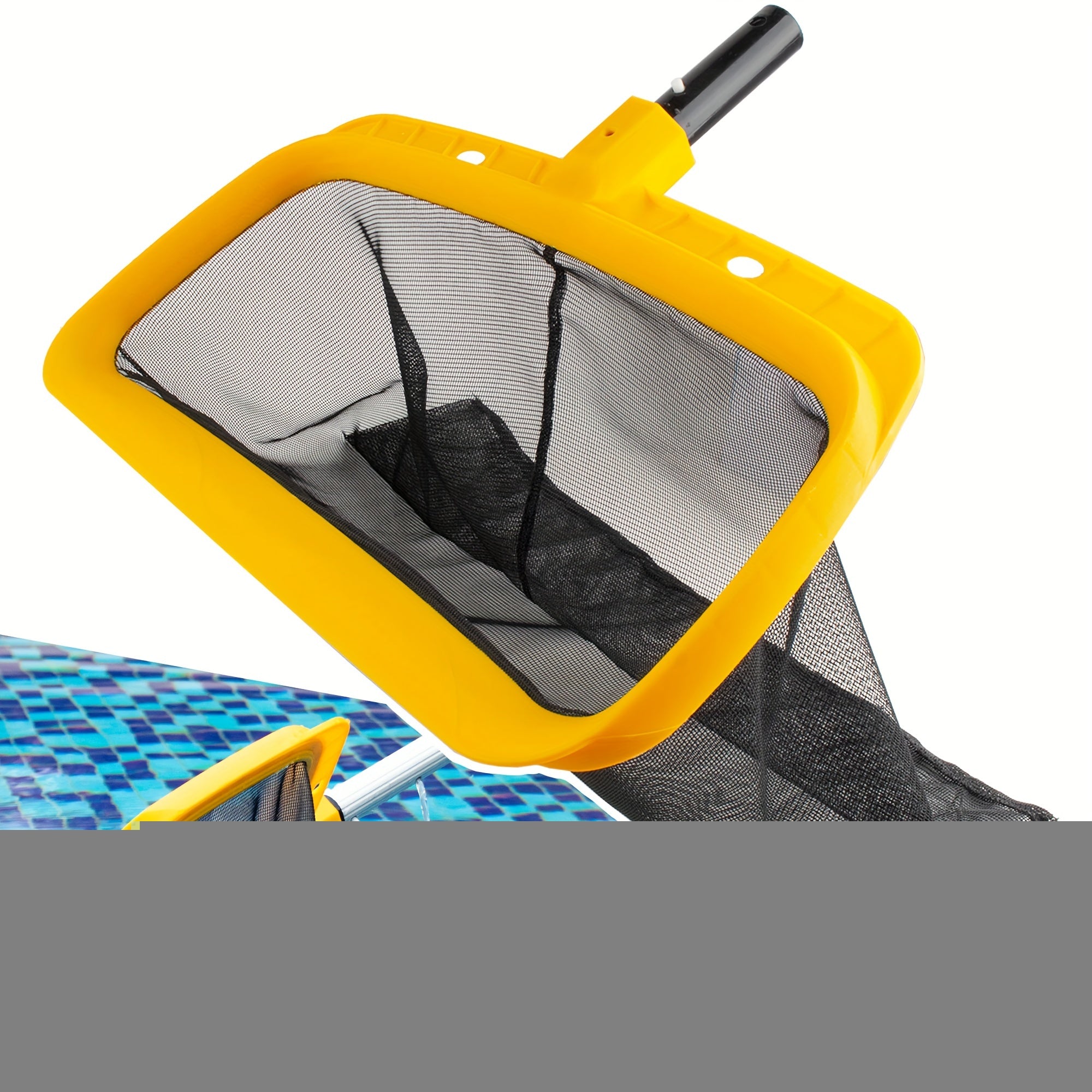Budget-Friendly 1pc Pool Skimmer Net, PE (Polyethylene) Deep Fine Nylon Mesh Bag for Fast Cleaning & Debris Pickup, Easy Scoop Edge, Swimming Pool Maintenance Tool (NO POLE)