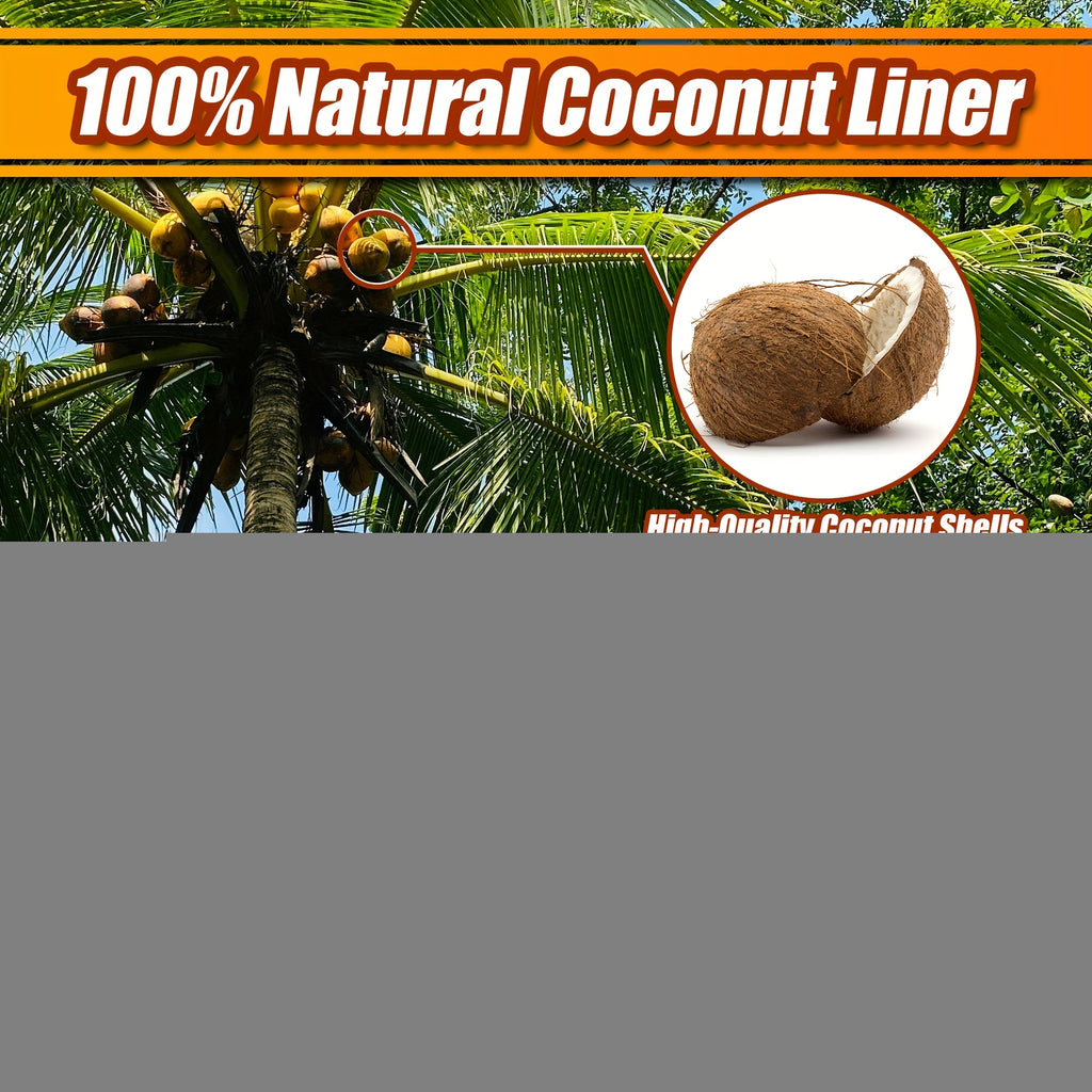 4PACK/6PACK 12/14/16/18 Inch Round Coconut Plant Liners, Hanging Baskets Inserted Into POTS, Suitable For Yard Garden Growers