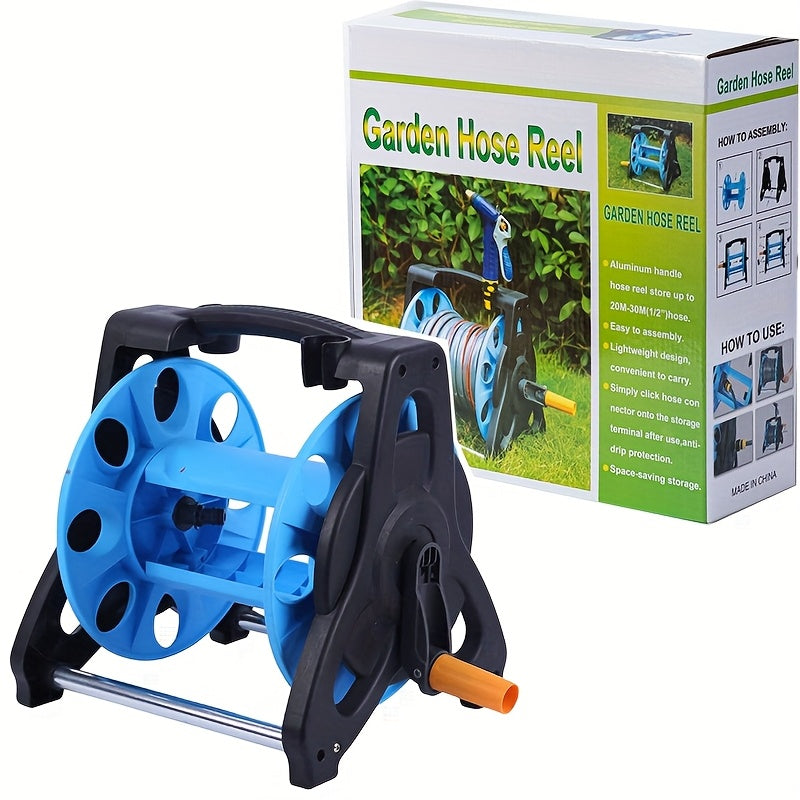 1pc Water Hose Reel Cart, Up to 115 Feet Length Water Hose, Portable Hose Holder, Outdoor Metal Garden Hose Reel, Colorful Box Packaging Can Be a Gift to Family And Friends