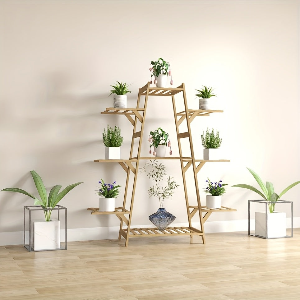 1pc Balcony Flower Rack Storage Rack Indoor Succulent Climbing Flower Rack Plant Planter Rack Modern Living Room Floor Stand Multi-Layer Storage Rack