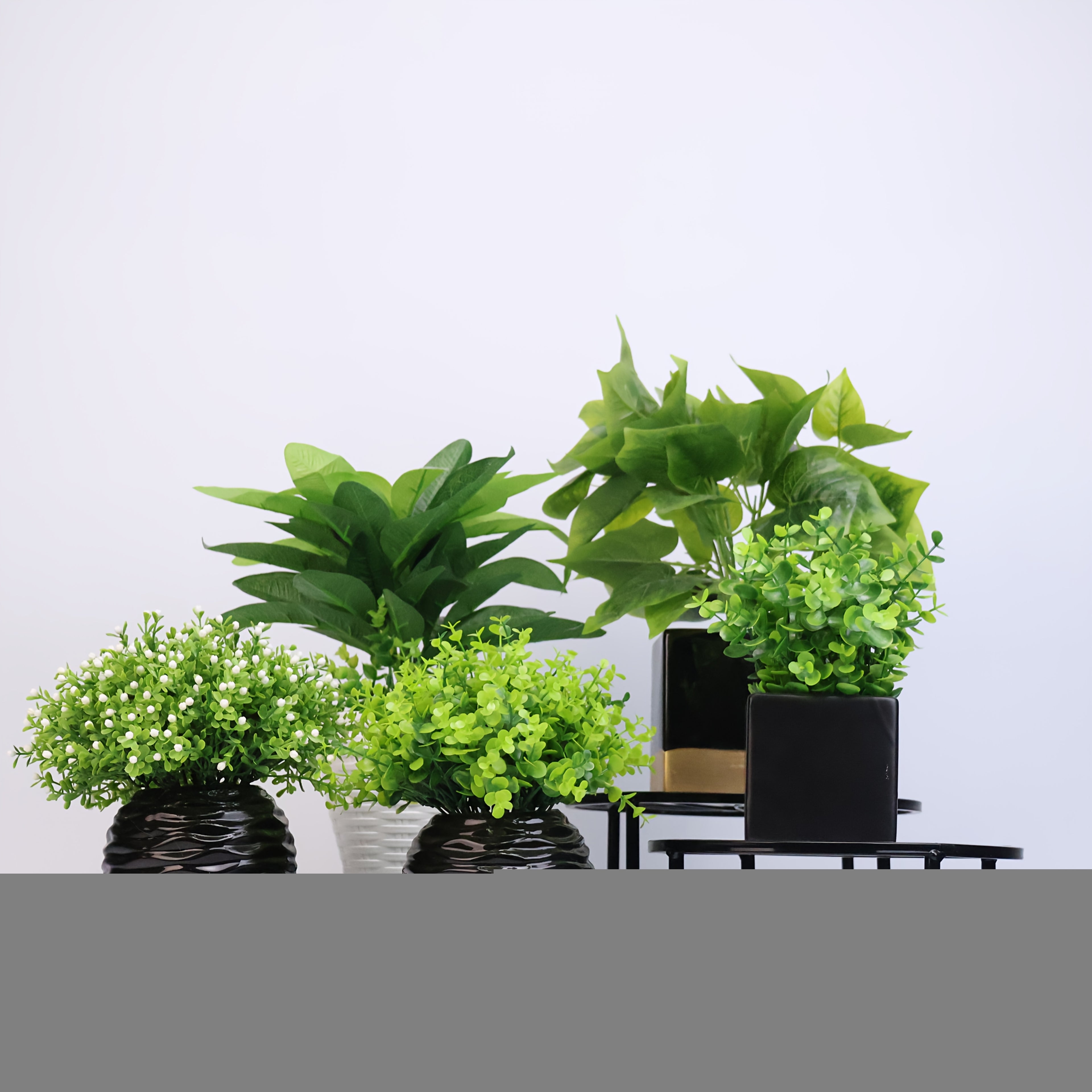 3/4/5pcs Set Of Metal Plant Racks, Indoor And Outdoor Plant Racks, Multiple Heavy-duty Flower Pot Racks, Rust Resistant Circular Plant Racks, Suitable For Decorating Various Scenes Such As Living Rooms, Balconies, Courtyards, Etc.
