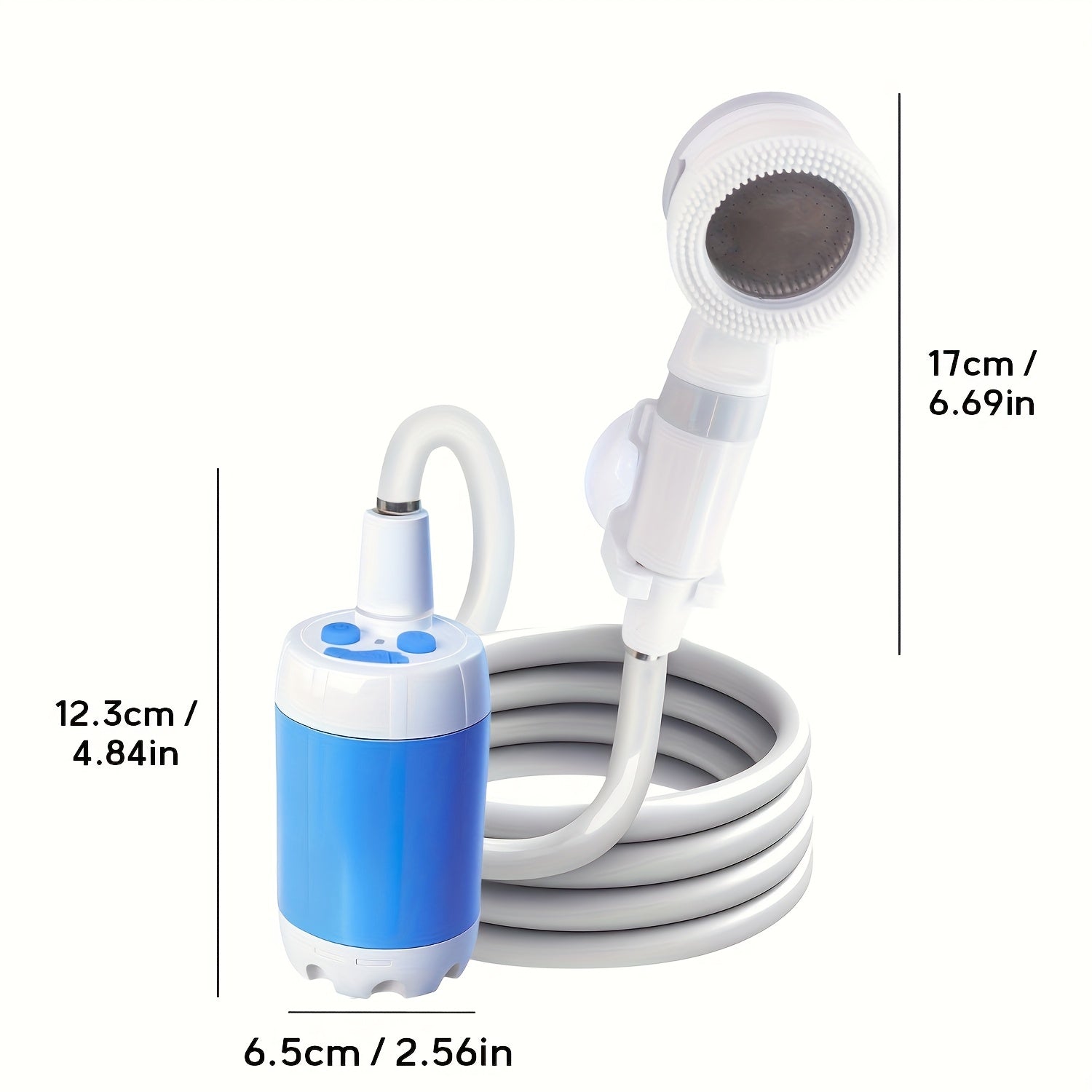 Portable Shower Pump And Outdoor Camping Shower (5000Mah); Suitable for Washing Cars And Motorcycles, Showering While Hiking Or Camping, Beach Trips, Gardening And Crop Irrigation, Bathing Pets, Cleaning The Yard, And Outdoor Fishing