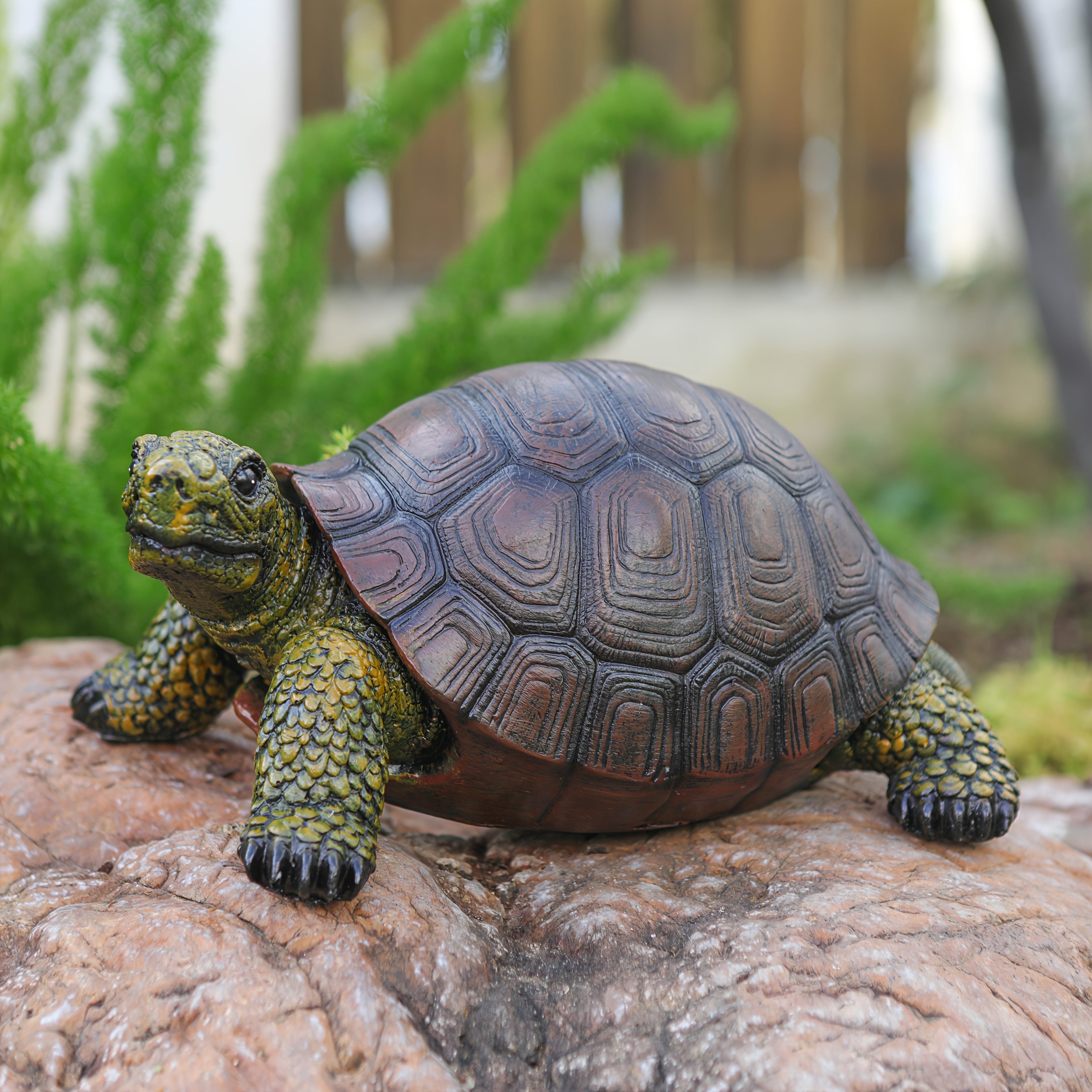 1pc a Beautifully Crafted Turtle Figurine, Made from Resin, Designed As an Artistic Representation of an Animal. Ideal for Enhancing Outdoor Spaces Like Gardens, Courtyards, And Ponds - Perfect for Independence Day Celebrations, It Is Durable